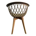 Ver imagem 4 de Cadeira de Jantar Web com Assento Estofado Madeira Maciça Premium Fendi