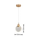 Ver imagem 2 de PENDENTE SINDORA 13CM DOURADO METAL+CRISTAL LED 5W 3000K BIVOLT CABO:150CM - DCD02114