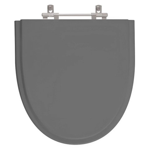 Assento para Linha Incepa Studio Laqueado Mdf Cor Cinza Escuro Bigua