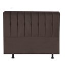 Ver imagem 3 de Cabeceira Estofada Kiara 195cm King Size Box Quarto Corino Marrom - Gat Magazine