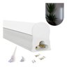 Led Tubular T5 60cm 10w C/calha Acoplada Completa Luz Frio Luz Branco-frio 127/220v - 4