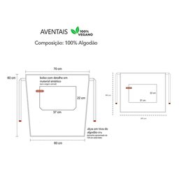 Avental de Cintura Marrom Cafeteria Barbearia Jardinagem 2un - 3