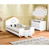 Cama Solteiro Infantil Alegra Branca e Amêndoa Acompanha Luminária Led - 1