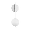 Ver imagem 4 de Arandela Luminária Bari Globo 12 Cm Moderno Prata Fosco Bf Decor Arandela Bari Globo 12