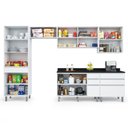 Ver imagem 4 de Cozinha 6 Peças C/Gaveteiro Top Class Batrol Branco Branco