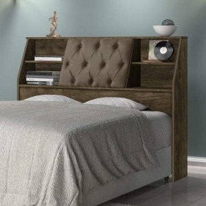 Cabeceira Cama Queen 4 Nichos Nubia