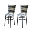 Ver imagem 1 de 2 Cadeiras para Mesa Preta Hawai Cappuccino Premium Assento Floral:floral Branco