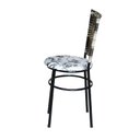 Ver imagem 4 de 2 Cadeiras para Mesa Preta Hawai Cappuccino Premium Assento Floral:floral Branco