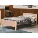 Ver imagem 2 de Cama Babá Solteiro Simba Rosa Fosco com Natural - Reller