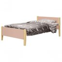 Ver imagem 1 de Cama Babá Solteiro Simba Rosa Fosco com Natural - Reller