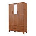 Ver imagem 2 de Guarda-Roupa 3 Portas Estrutura em Madeira Clean - Cedro
