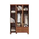Ver imagem 4 de Guarda-Roupa 3 Portas Estrutura em Madeira Clean - Cedro