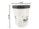 Ver imagem 2 de Conjunto Potes Para Café e Açúcar Conservador de Alimento Redondo Acoplado Nitron C/ Tampa Rosca 2L