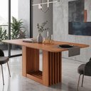 Ver imagem 5 de Mesa de Jantar 6 Lugares Tampo Mdf 180x90 Cm 20962 Cinamomo Molci