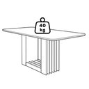 Ver imagem 4 de Mesa de Jantar 6 Lugares Tampo Mdf 180x90 Cm 20962 Cinamomo Molci