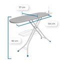 Ver imagem 3 de Tábua de Passar Roupa em Aço com Altura Regulável Suporte para Ferro e Prateleira Top Plus Estampa Branco