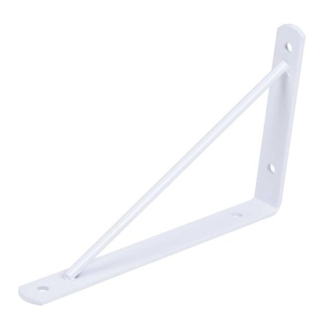 Suporte Mão Francesa Metal Branco 30cm – Overtime, Tamanho: 30cm