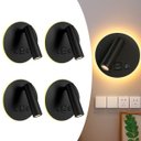 Ver imagem 1 de 4 Arandela Direcionável LED Leitura Sala c/USB e USB C BET82