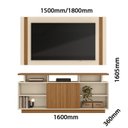 Ver imagem 3 de Rack Salvador com Painel Real para Tv 65 Polegadas