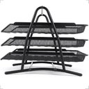 Ver imagem 4 de Organizador Mesa Suporte Documentos Papel Cartas Aço Aramado