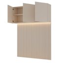 Ver imagem 4 de Ponte com Cabeceira Planejada Queen 3 Portas com LED Samambaia CabeCasa MadeiraOriginals Off White