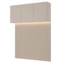 Ver imagem 2 de Ponte com Cabeceira Planejada Queen 3 Portas com LED Samambaia CabeCasa MadeiraOriginals Off White