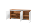 Ver imagem 3 de Buffet Madrid Design Moderno com Soft-close e Gaveta Interna - 4 Cores:cedro/branco