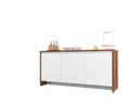 Ver imagem 2 de Buffet Madrid Design Moderno com Soft-close e Gaveta Interna - 4 Cores:cedro/branco