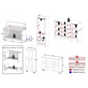 Ver imagem 4 de Quarto de Bebê Completo com Berço Americano 3 em 1 Flor Multimóveis MP4918 Madeirado/Off White