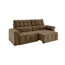 Ver imagem 4 de Sofá Santiago 2,20m Retrátil Reclinável Xflex Sofás Suede