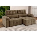 Ver imagem 1 de Sofá Santiago 2,20m Retrátil Reclinável Xflex Sofás Suede
