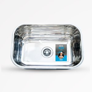 Cuba Pia Numero 1 Cozinha Inox Dotec 46x30x17 Valvula Sifao
