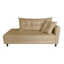 Ver imagem 1 de Recamier Charmy 1,40m Suede Bege Rosado - Dominic Decor