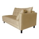 Ver imagem 3 de Recamier Charmy 1,40m Suede Bege Rosado - Dominic Decor