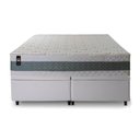 Ver imagem 5 de Conjunto Box Baú Super King Oxford Branco 193x203x74 Espuma D33