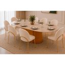 Ver imagem 1 de Mesa Sala Jantar Ryze + 8 Cad Lizy Neve DJ Móveis