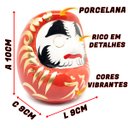 Ver imagem 2 de Enfeite Decorativo Daruma Boneco Sorte Paz Prosperidade Fortuna Zen Decoração Casa - Vermelho