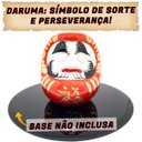 Ver imagem 3 de Enfeite Decorativo Daruma Boneco Sorte Paz Prosperidade Fortuna Zen Decoração Casa - Vermelho