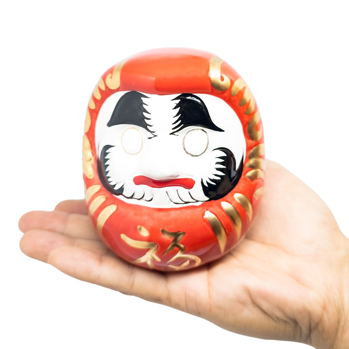 Enfeite Decorativo Daruma Boneco Sorte Paz Prosperidade Fortuna Zen Decoração Casa - Vermelho - 4