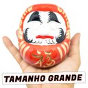 Ver imagem 5 de Enfeite Decorativo Daruma Boneco Sorte Paz Prosperidade Fortuna Zen Decoração Casa - Vermelho