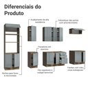 Ver imagem 5 de Armário de Cozinha Completa 310cm Rustic/cinza Lux Madesa 02
