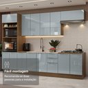 Ver imagem 7 de Armário de Cozinha Completa 310cm Rustic/cinza Lux Madesa 02