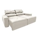 Ver imagem 1 de Sofá Retrátil e Reclinável 1,50m Bege com Molas – Conforto e Estilo para Sua Sala