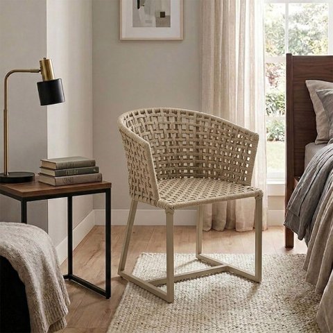 Poltrona Design Clean Confortavel Ideal para Qualquer Ambiente Nude Belga