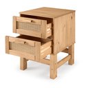 Ver imagem 3 de Mesa de Cabeceira Rattan 02 Gavetas