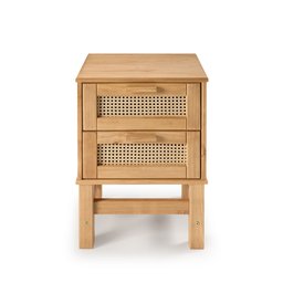 Mesa de Cabeceira Rattan 02 Gavetas - 1