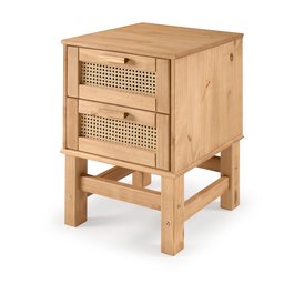 Mesa de Cabeceira Rattan 02 Gavetas - 2