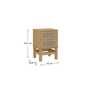 Ver imagem 5 de Mesa de Cabeceira Rattan 02 Gavetas