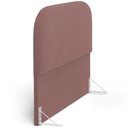 Ver mais imagens de Cabeceira Cama Box Casal 140cm Lanna com Puff Recamier Doha W01 Suede Rosê - Lyam Decor