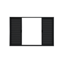 Ver imagem 3 de Veneziana 6 Folhas Aluminio Preto 1,00x1,50 Linha 18 Modular
